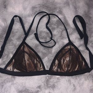 Metallic Bikini Top
